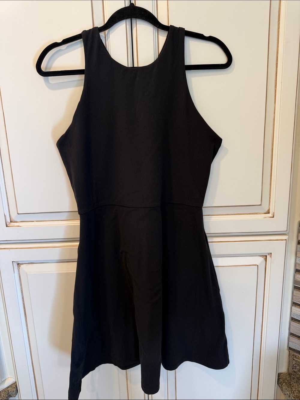 Black Athleta Conscious Dress w/Pockets- SZ L